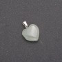 Heart Pendant Jade 14x14x23mm