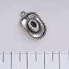 Hat Pendant Finding, Silver Color, 22x13mm, Pack of 20g +/-11pcs