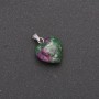 Heart Pendant Zoisite 14x14x23mm +