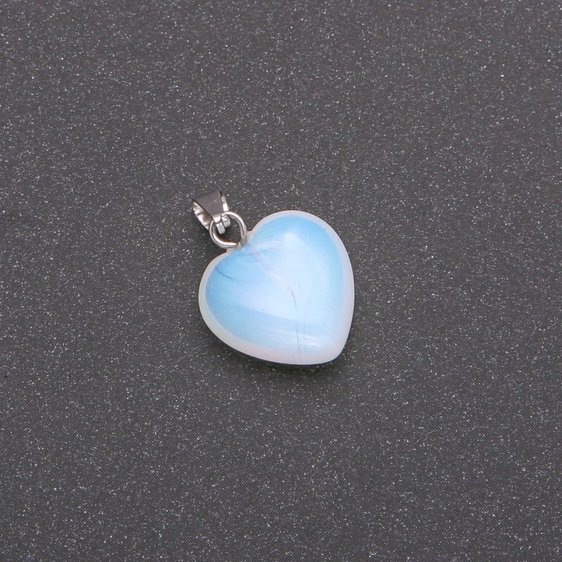 Heart Pendant Moonstone 15x15x23mm