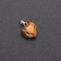Heart Pendant Tiger's Eye 14x14x23mm
