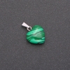 Heart Pendant Malachite (pressed) 14x14x23mm