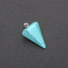 Pendulum Pendant Green Turquoise 14x22x30+-mm