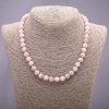 Natural Kunzite Necklace, Smooth Round Beads, 8(+/-)mm Diameter, 45cm Length