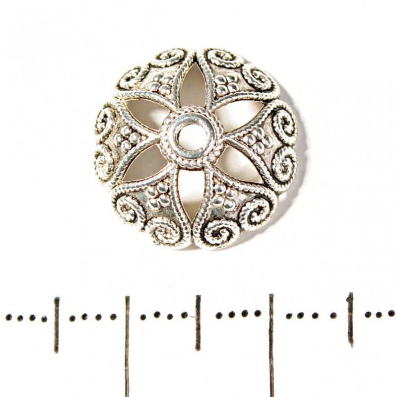 Bead Cap for Beads, diameter 15mm, pack 20g +/- 21pcs