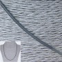 Price per Pack /10pcs. Gray Rubber Cord with Clasp, Diameter 3mm +/-, Length 60-65cm +