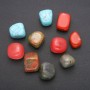 Natural Stone Assorted Tumbled 18x22mm (+/-), 100g Pack