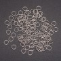 Jump Ring Finding, diameter 7mm, gray metal, pack 25g