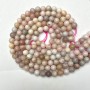 Natural Pink Opal Stone Beads, Smooth Round, Diameter 10(+/-)mm, Length 38cm