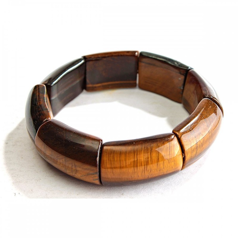 Tiger's Eye Bracelet 17x27(+/-)mm, on Elastic Band