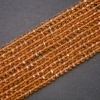 Czech Crystal Beads Clear Amber "Rondelle", diameter 6x4.5(+/-)mm strand, length 38cm
