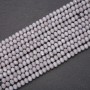 Czech Crystal Beads Matte Gray "Rondelle", diameter 6x4.5(+/-)mm strand, length 38cm