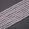 Czech Crystal Beads Matte Light Gray "Rondelle", diameter 6x4.5(+/-)mm strand, length 38cm