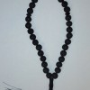 Lava Prayer Beads with Shungite Accents, 33 Beads, Diameter 12mm+