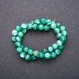 Agate Beads on Thread, Smooth Round, Diameter 8 (+/-) mm, Length 38cm