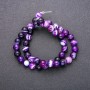 Agate Beads on Thread, Smooth Round, Diameter 8 (+/-) mm, Length 38cm
