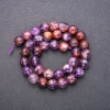 Natural Ametrine Stone Beads, Faceted Round, Diameter 10 (+/-) mm, Length 38cm