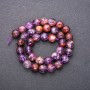 Natural Ametrine Stone Beads, Faceted Round, Diameter 10 (+/-) mm, Length 38cm