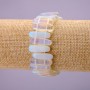 Moonstone Bracelet, stick beads, size 6x20(+-)mm, length 18cm