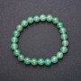 Jade Bracelet, smooth round beads, diameter 8(+-)mm, length 18cm