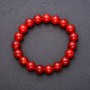 Carnelian Bracelet, smooth round beads, diameter 10(+-)mm, length 18cm