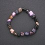 Charoite Bracelet, tumbled beads, diameter 8(+-)mm, length 18cm
