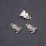 Frog Pendant Finding, diameter 10x17mm, pack 20g +/- 12pcs