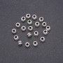 Bead Spacer Finding, diameter 6mm, pack 20g +/- 34pcs