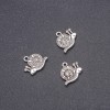 Snail Pendant Finding, diameter 16x18mm, pack 20g +/- 12pcs