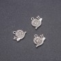 Snail Pendant Finding, diameter 16x18mm, pack 20g +/- 12pcs