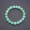 Burmese Jadeite Bracelet, Smooth Bead, Diameter 10(+-)mm, Length 18cm on Elastic Cord
