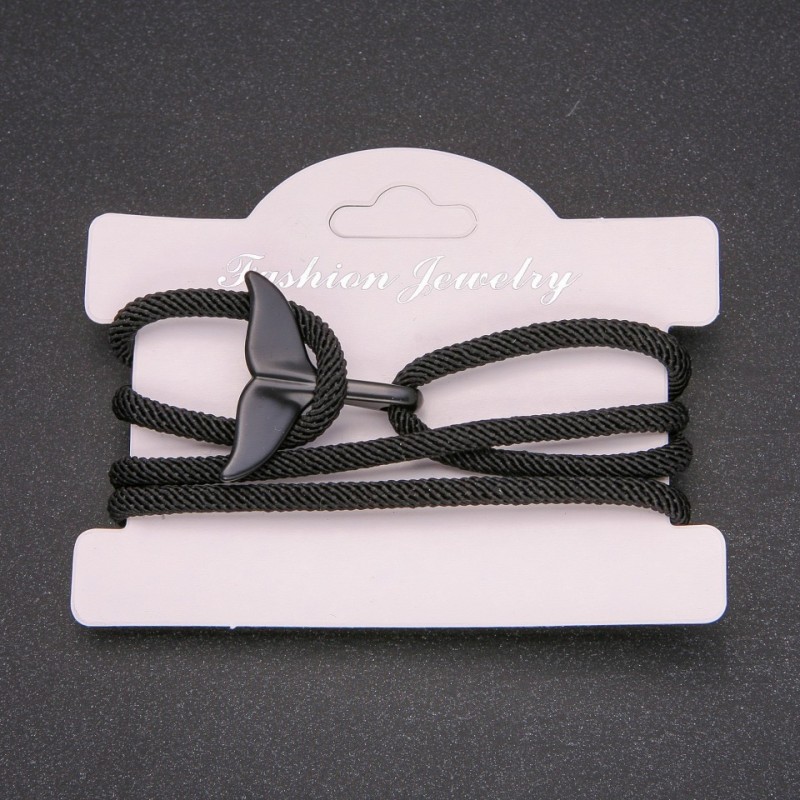 Men's Whale Tail Cord Bracelet