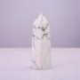 Faceted Pencil-Point Crystal Souvenir, Natural Cacholong Stone, Assorted (price per 100g), weight from 70g