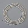 Labradorite Beads on a Strand, Faceted Round, Diameter 2(+/-)mm, Length 38cm