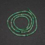 Jade Beads on a Strand, Faceted Round, Diameter 2.5(+/-)mm, Length 38cm