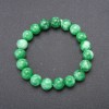 Synthetic Chrysoprase Stone Bracelet on Elastic, Smooth Round Bead, 10(+/-)mm Diameter, 18cm Circumference
