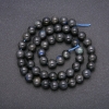 Natural Labradorite Stone Beads, Smooth Round, Diameter 8 (+/-) mm, Length 38cm