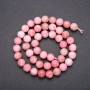 Rhodochrosite Natural Stone Beads, Smooth Round Bead, 8(+/-)mm Diameter, 38cm Length