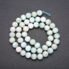 Larimar Natural Stone Beads, Smooth Round Bead, 8(+/-)mm Diameter, 38cm Length