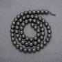 Shungite Natural Stone Beads on Strand, Smooth Round Bead, 6mm +/-, 38cm Length