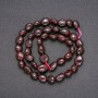 Garnet Beads, Natural Stone, Tumbled, Diameter 9x10mm(+/-), Length 40cm+