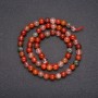Natural Stone Beads Rutilated Quartz Assorted, Smooth Round, Diameter 6(+/-)mm, Length 38cm