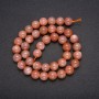 Natural Stone Beads Selenite Smooth Round, Diameter 10(+/-)mm, Length 38cm