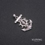 Xuping Pendant 21x35mm Rhodium