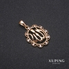 Xuping Sura Pendant with White Stones 22x34mm 18K Gold Plated