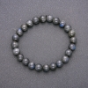 Natural Labradorite Stone Bracelet on Elastic, Smooth Bead, Diameter 8(+-)mm, Length 18cm