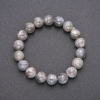 Natural Labradorite Stone Bracelet on Elastic, Smooth Bead, Diameter 10(+-)mm, Length 18cm
