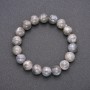 Natural Labradorite Stone Bracelet on Elastic, Smooth Bead, Diameter 10(+-)mm, Length 18cm
