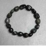 Natural Seraphinite Stone Bracelet on Elastic Band, Tumbled, Diameter 10x12(+-)mm, Length 18cm