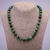 Natural Zoisite Stone Necklace, Smooth Round Beads, Diameter 10(+-)mm, Length 45cm